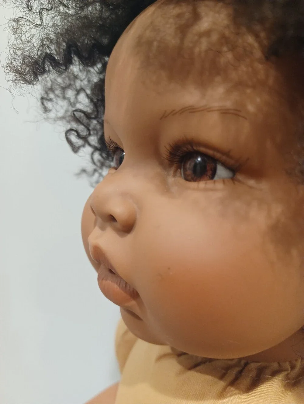Lee Middleton Classic Brown Baby Doll with Curly Hair